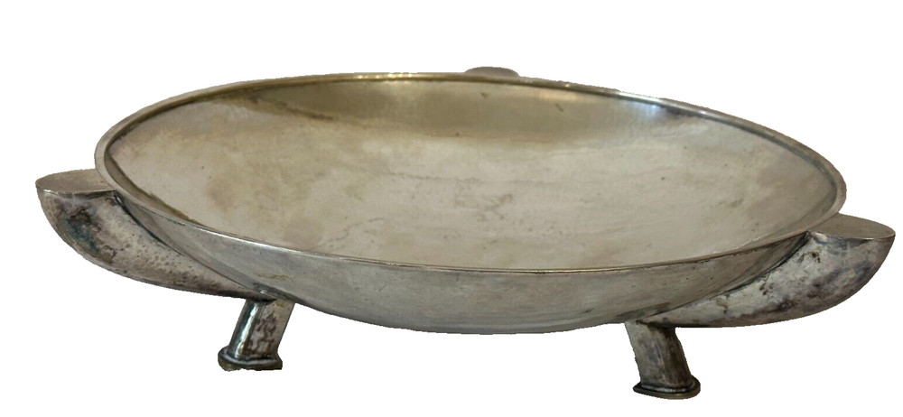 Vintage Germany 800 Hammered Silver Three Legs
