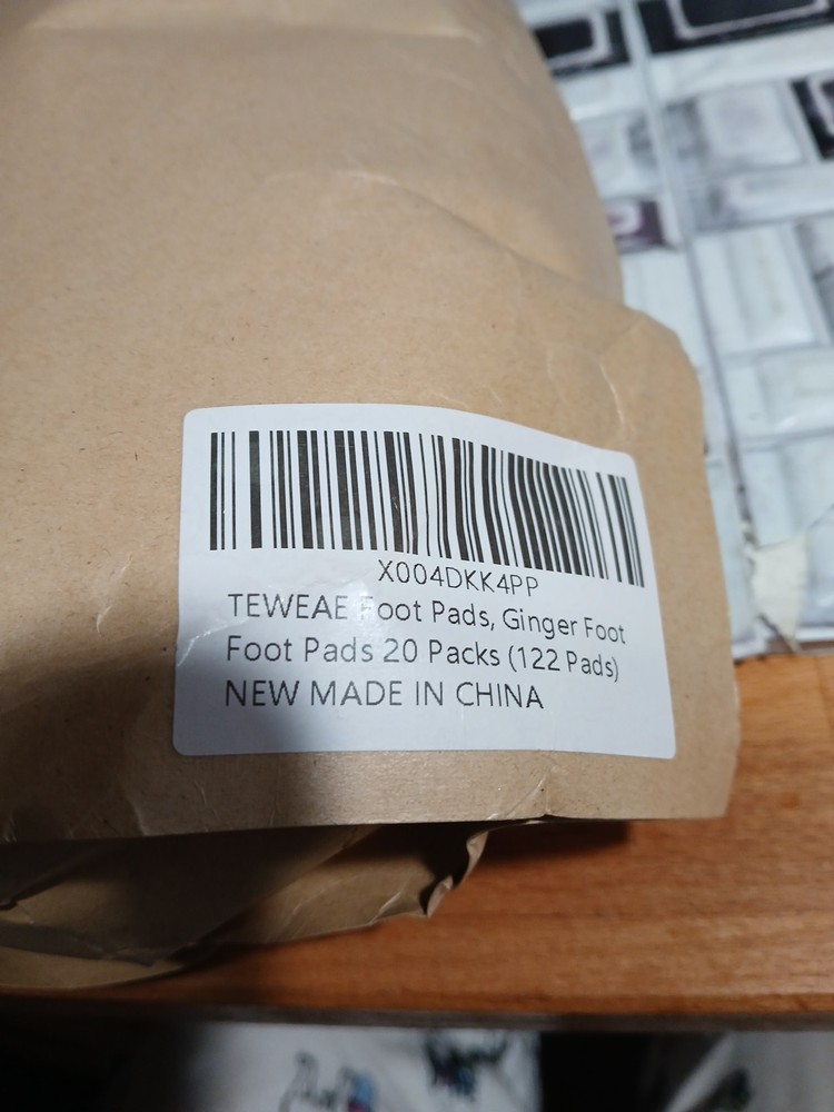 TEWEAE 122 Pads Bamboo Ginger Foot Pads