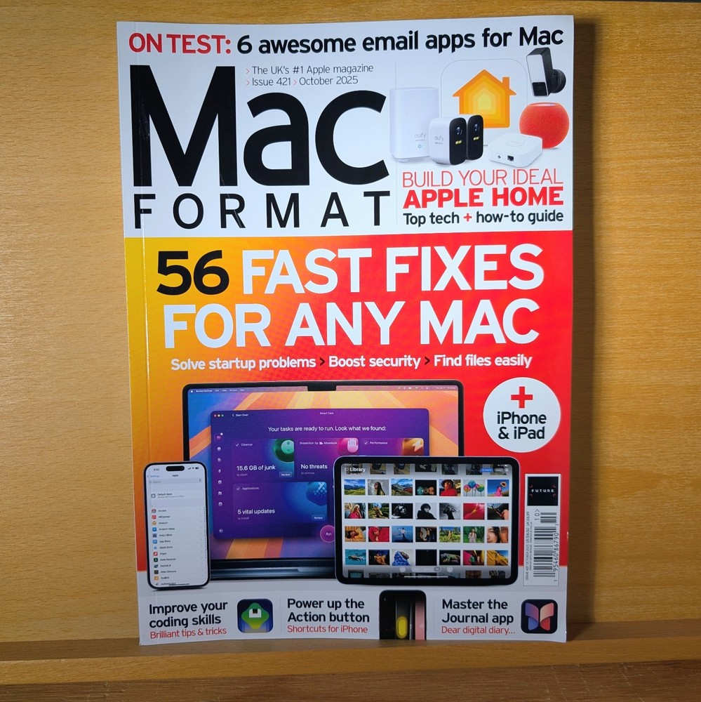 Mac Format Magazine October 2025 Issue 421 Fast Fixes NO LABEL