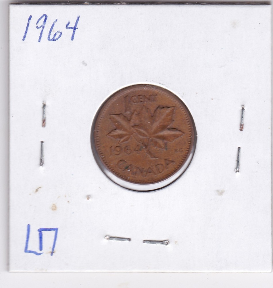 1964 Canadian Cent L17