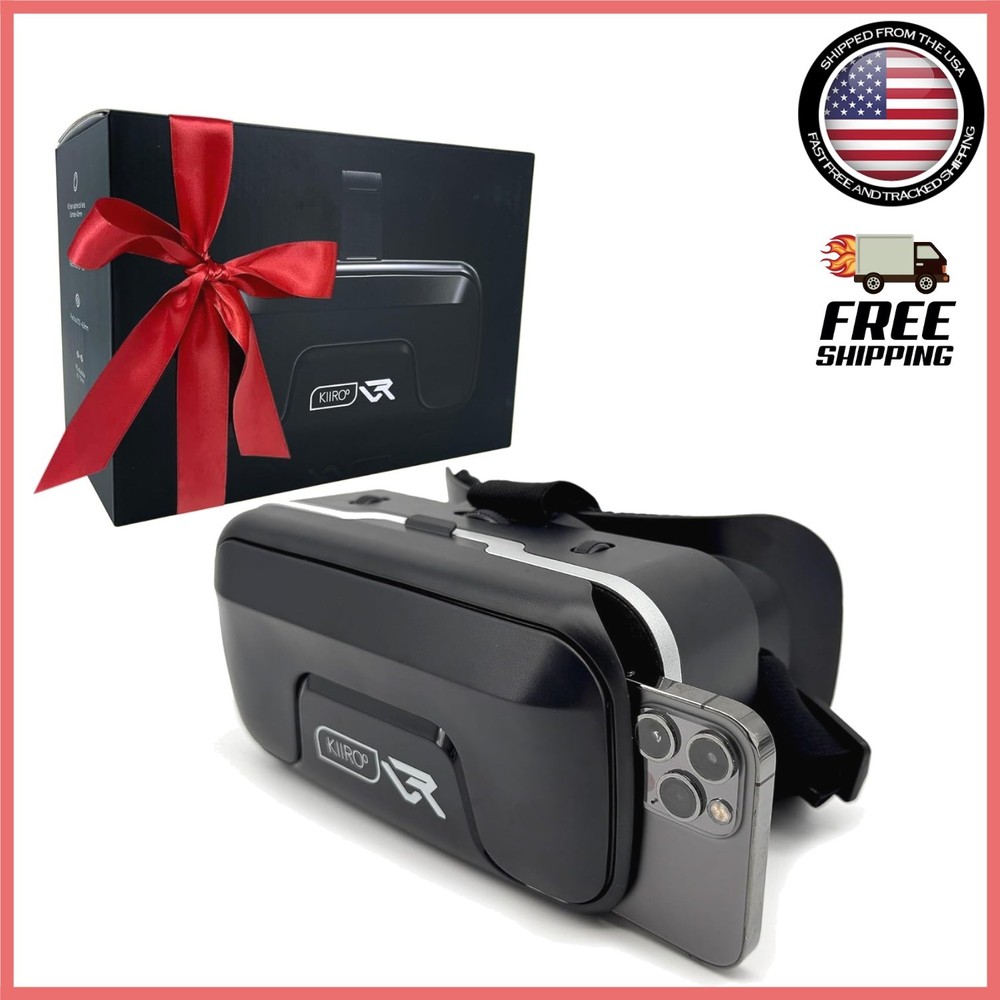 Universal Mobile VR Glasses - Adjustable IPD for iPhone, Android & Windows Users