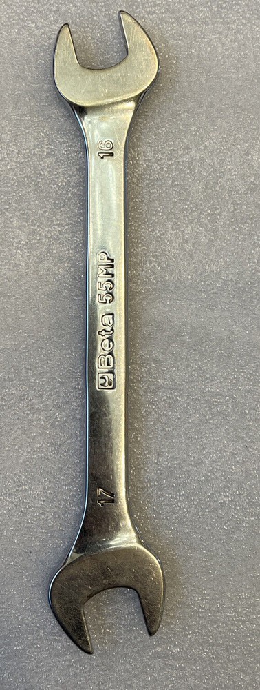 55 MP16x17 Beta 16x17MMDouble Open End Spanner Bright Chrome-plated