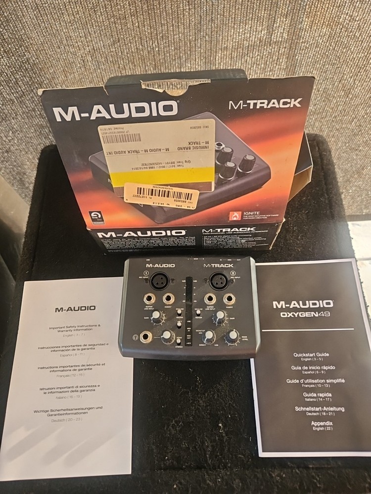 M-Audio M-Track Duo Interface, Please Read And See Photos