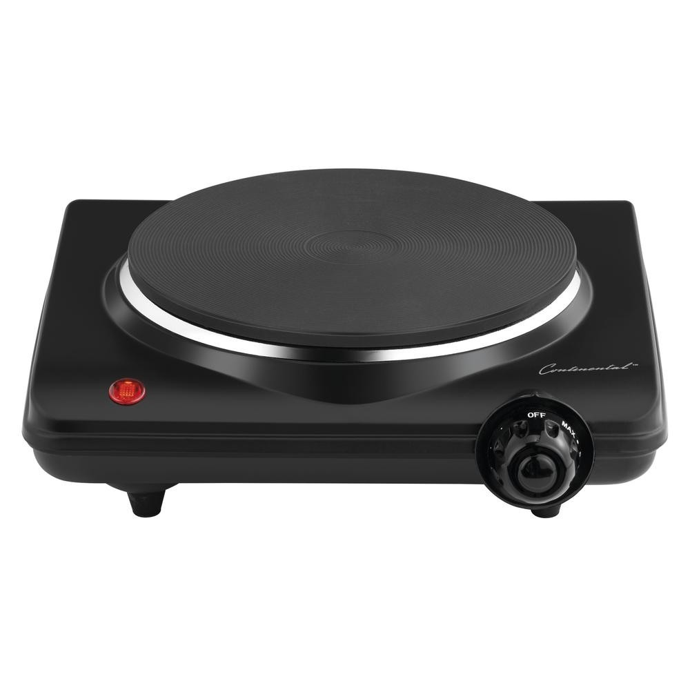 NEW IN BOX Continental Single Concealed Burner 1000 Watts Adjust Temp