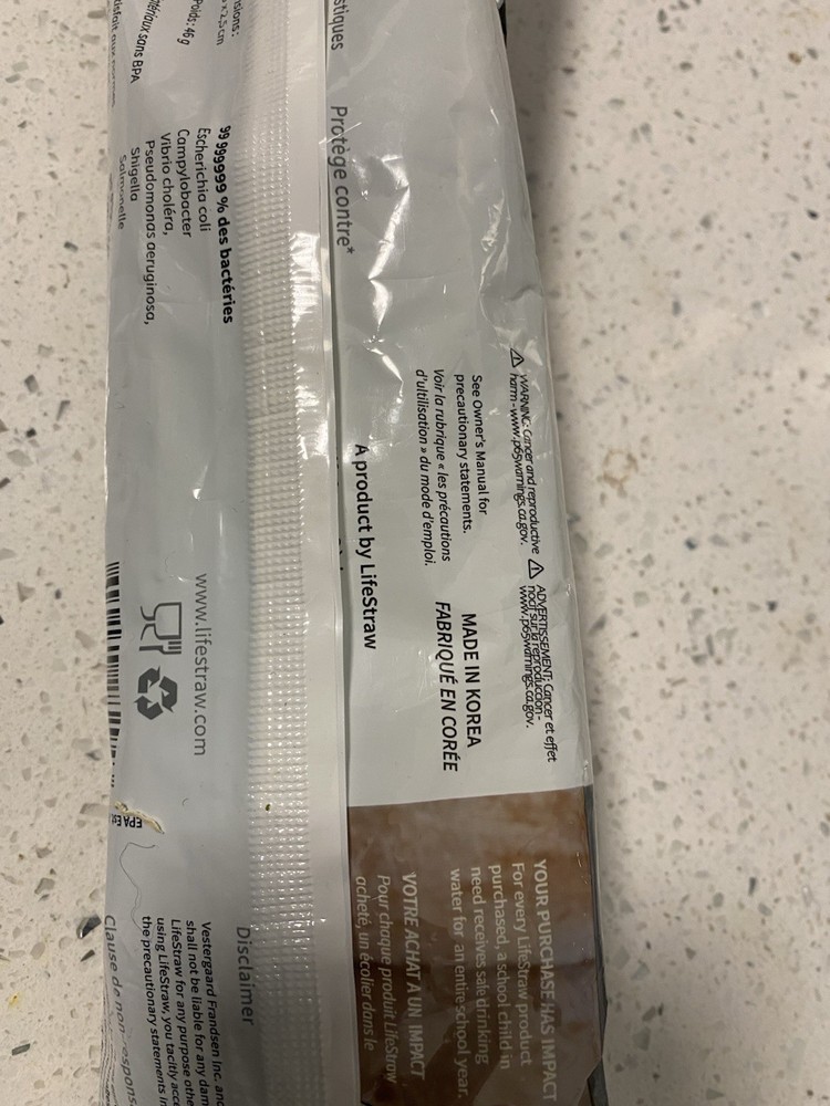 LifeStraw Personal Water Filter Long Lasting