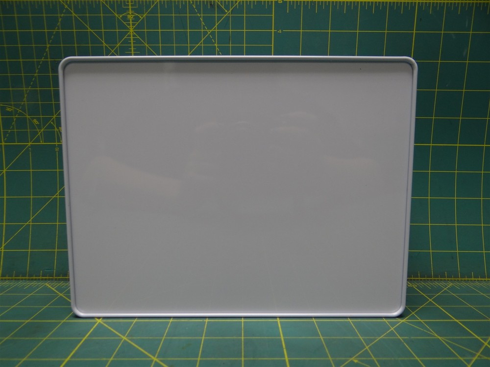 9.5"x7.5" Rectangle Blank White Printable Puzzle Craft Storage Tin Lidded Boxes