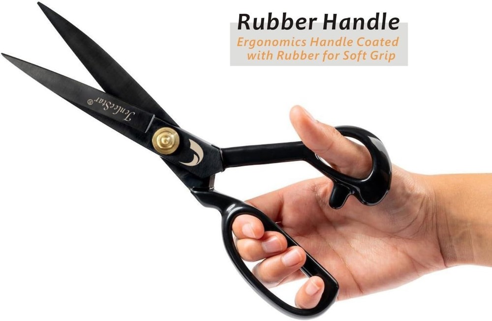 12" Fabric Scissors - Sharp Tailoring Shears for Sewing & Leather, Japan Design.