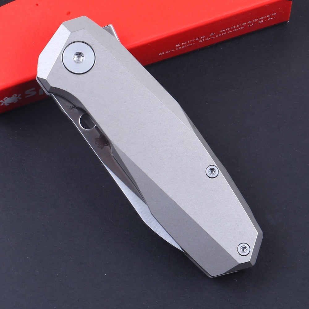 2025 New Mini Small Titanium Handle D2 Blade Flipper Bearing Fast Open Knife