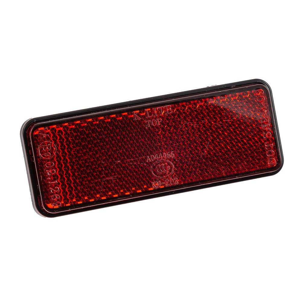 Reflector 'Classic' 90X35X9 Mm Red Rectangular Motorcycle License Plate Holder