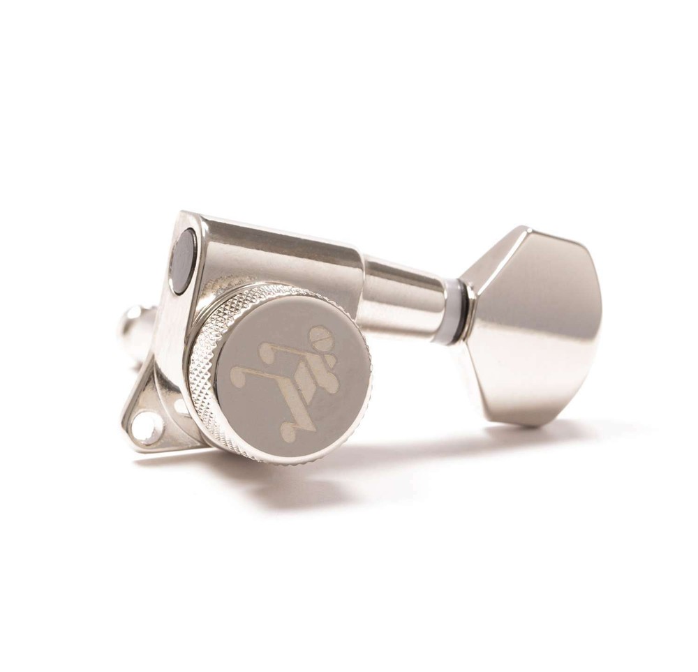 Genuine Tone Ninja 19:1 Locking Tuners, 4x2 set, Nickel