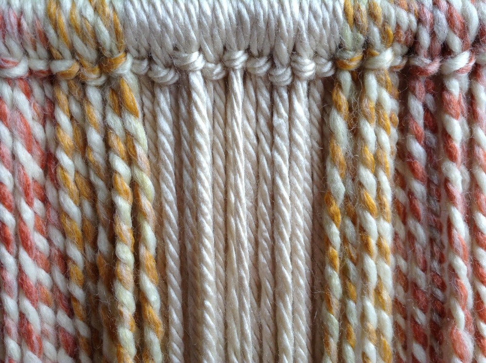 boho yarn wall hanging  Home Decore  handmade .