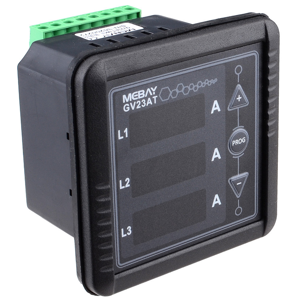 GV23AT Generator Digital Three Phase 3P AC Ammeter Amp Tester Current Meter