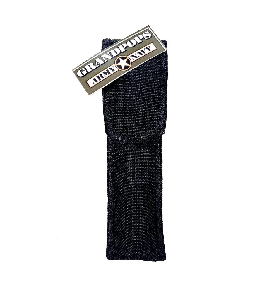 TACTICAL MINI MAGLITE BLACK QUICK RELEASE NYLON MARKER / FLASHLIGHT BELT HOLDER