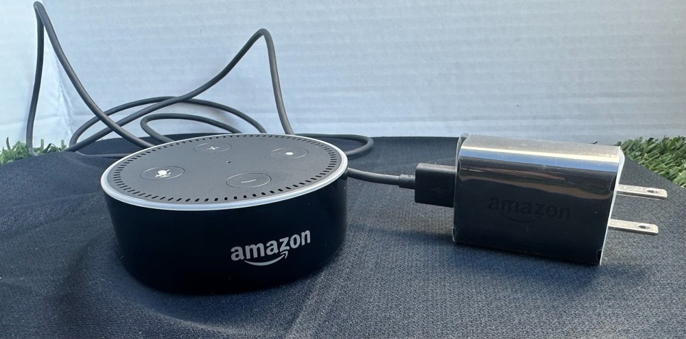 Amazon Alexa Black Echo Dot 2nd Generation Speaker-RESET-Used-GREAT Condition
