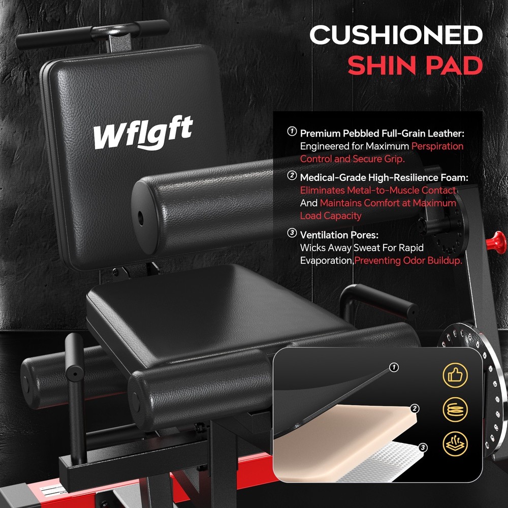 Leg Extension Curl Lower Body Workout Machine Heavy Duty Adjustable Leg Machine