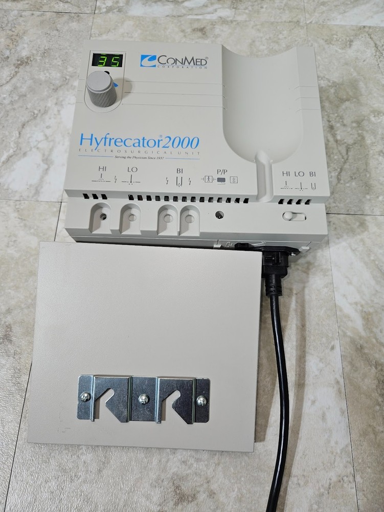 Conmed Hyfrecator 2000 with mounting plate.