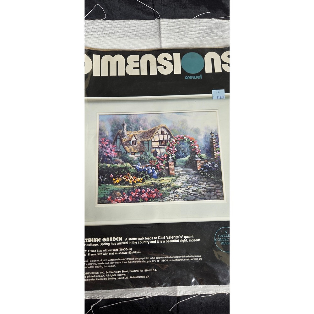 Dimensions Vintage Partial Crewel Embroidery Kit