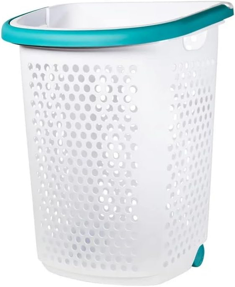 Wheeled Design Clothes Laundry Basket, 70.52 Liter Capacity Mind Reader Basket C