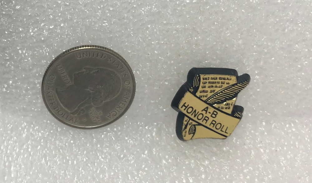 A-B Honor Roll Plastic Pin