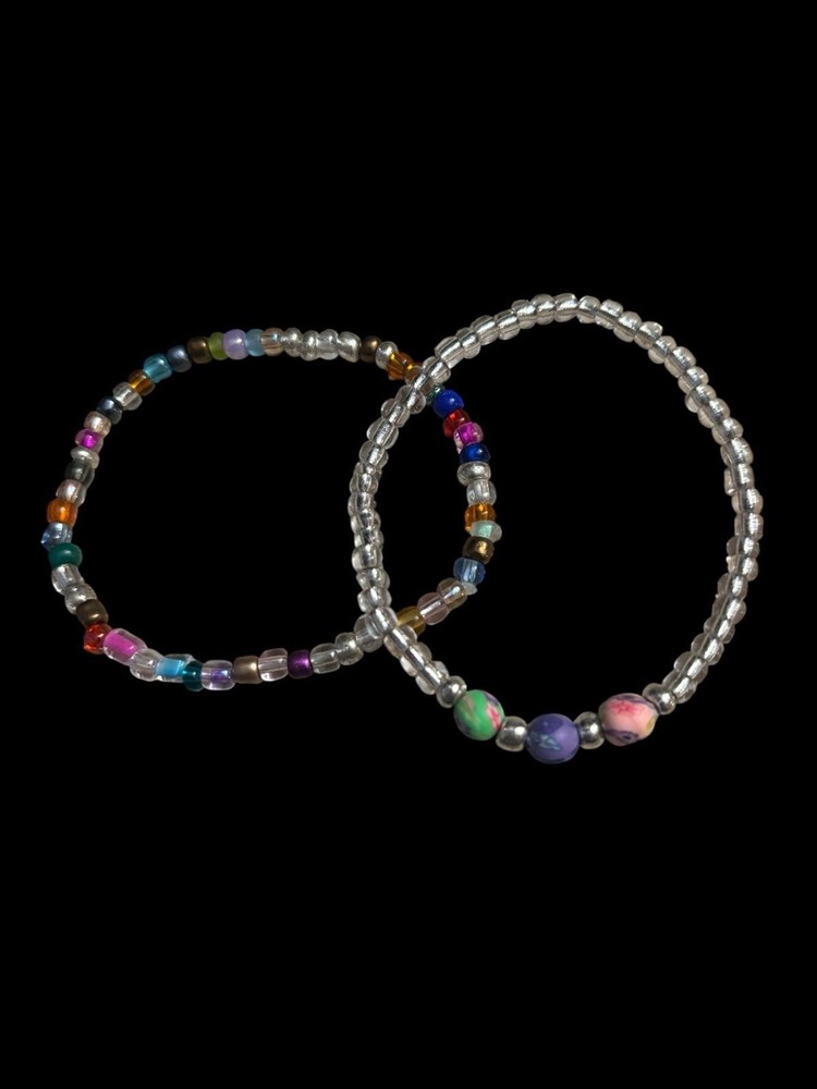 Handmade Beaded Stretch Bracelets Multicolor 0221