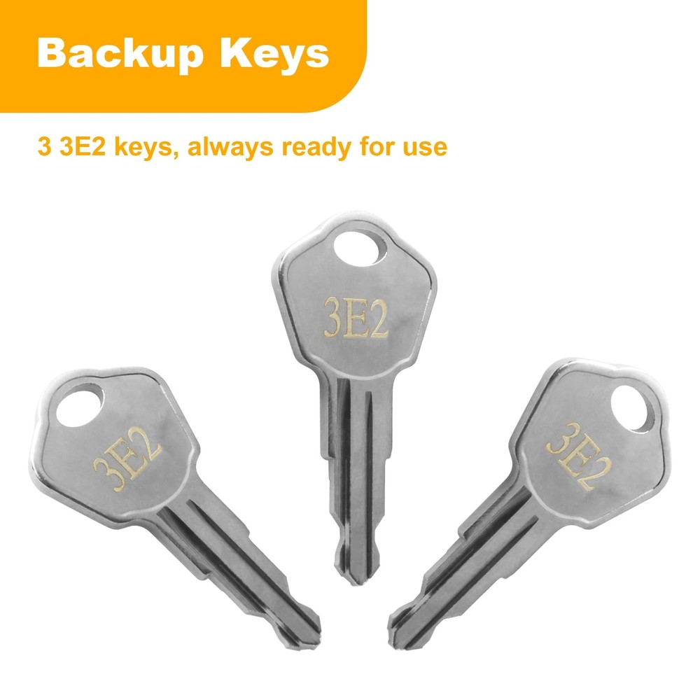 Sentry Safe Replacement Keys Model 1100-Codes 3E2 for 3E2, Silver