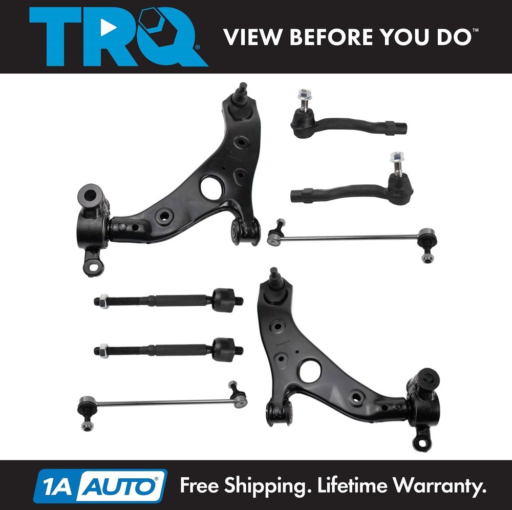 Front Control Arm Ball Joint Sway Bar Link Tie Rod Steering Suspension Kit 8pc