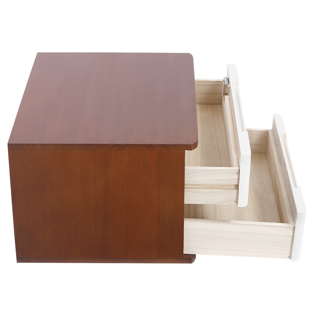 Wooden Desktop Storage Box, Desk Organizer, Desktop Storage Box with Lockable