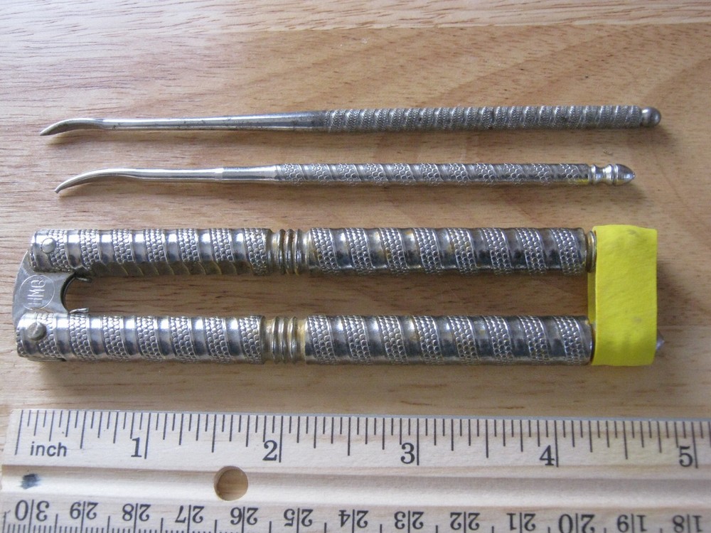 Vintage HMQ Seafood or Nut Cracker Tool with 2 Picks