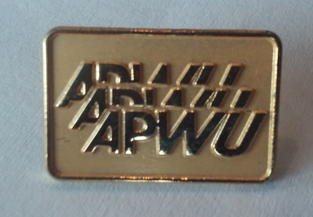 APWU pin badge American Postal Workers Union