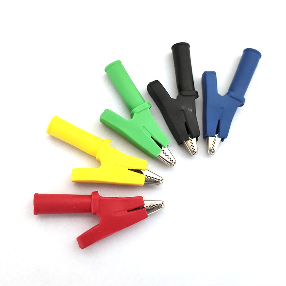 10PCS Crocodile Clips in Multiple Colors for Safe Electrical Connections