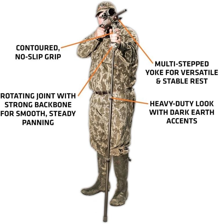 Hunting Trigger Stick Gen3 Shooting Stick, Adjustable Height, Quick-Detach Yo...
