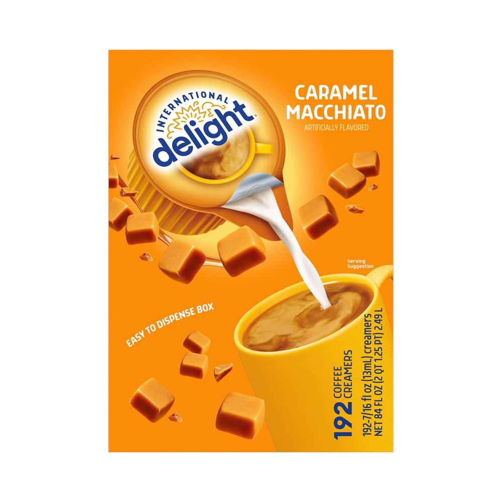 Coffee Creamer Singles, Caramel Macchiato, 192 Count