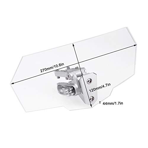 Motorcycle Universal Adjustable Windscreen Wind Deflector Windshield for