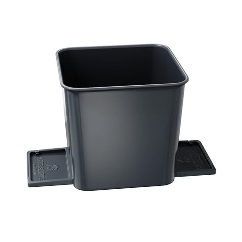 Car Trash Can for Vehicles Leakproof Compact Garbage Bin w/Stability Small Gray