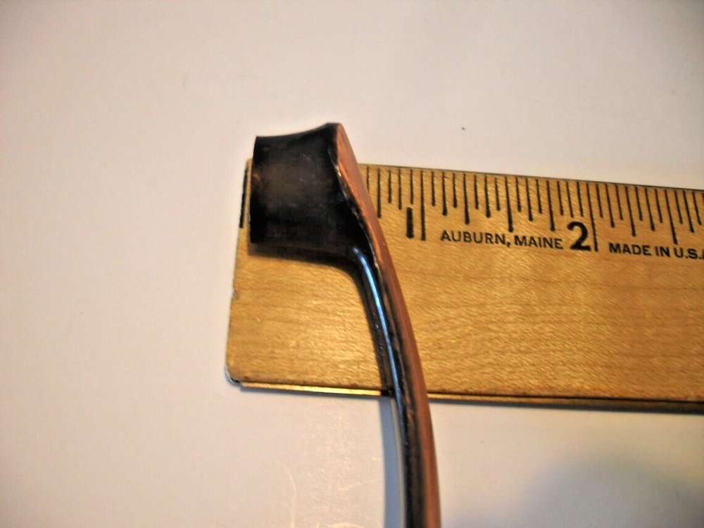 Vintage Nos Copper Flash Curved Drawer Pull Cabinet Door Handle Ajax