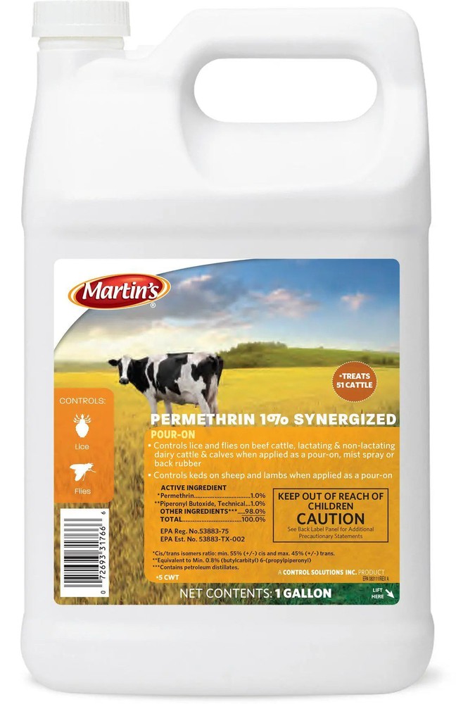 Martins Permethrin 1% Synergized on Beef Cattle Gallon