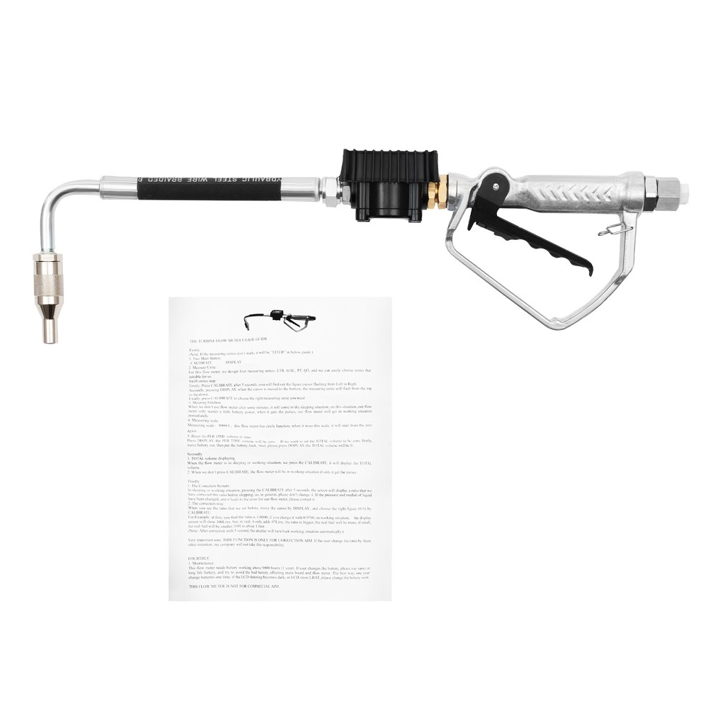 Digital Oil Transfer Gun with LCD Flow Meter, Adjustable Volume Control