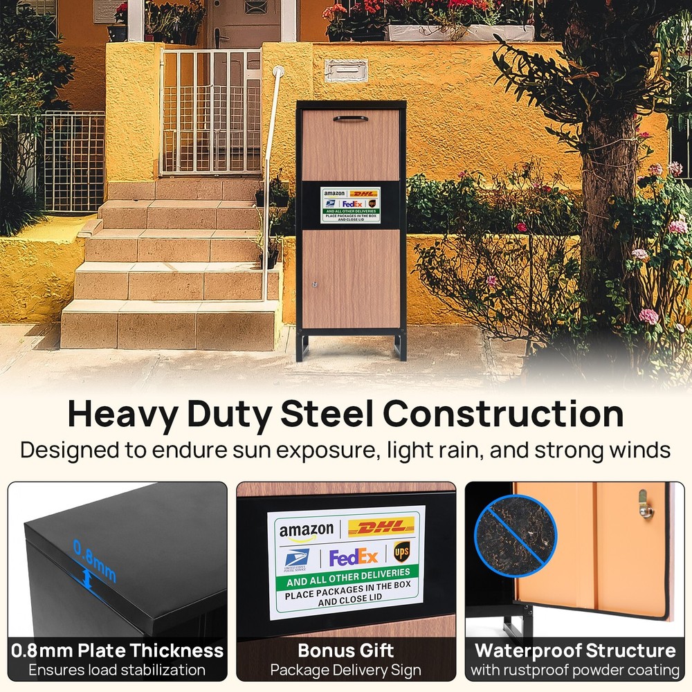 Large Package Delivery Box Storage Parcel Delivery Lockable Home Drop Container