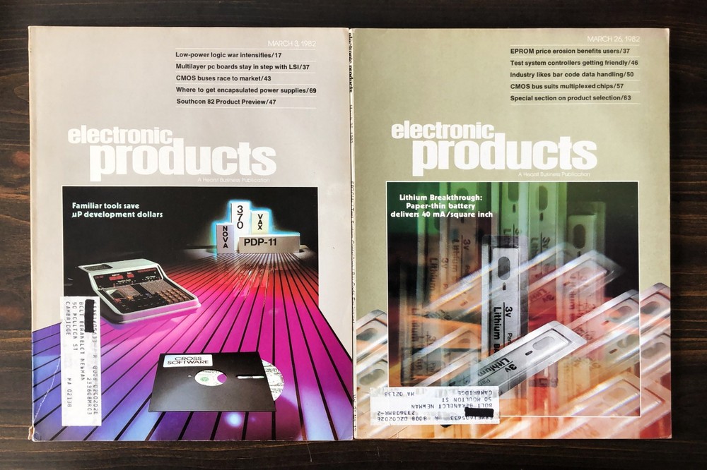 1982 Electronic Products Magazine - Lot of 2