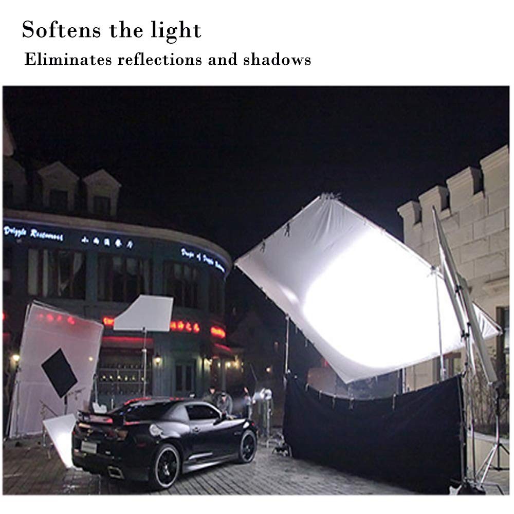Light Diffuser Diffusion Fabric 2 Yard x 67 Inch 2 x 1.7m Nylon Silk White