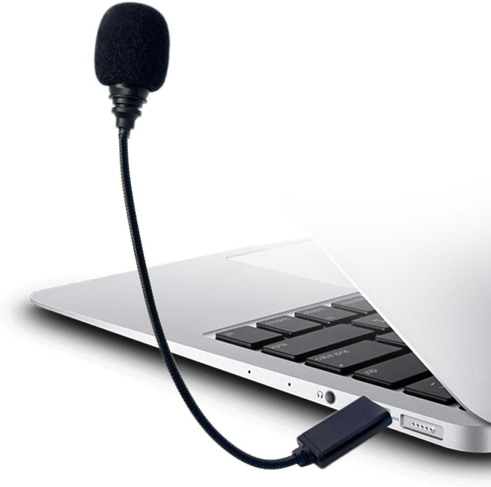 Compact Plug & Play USB Microphone - Crystal Clear Sound for Content Creation