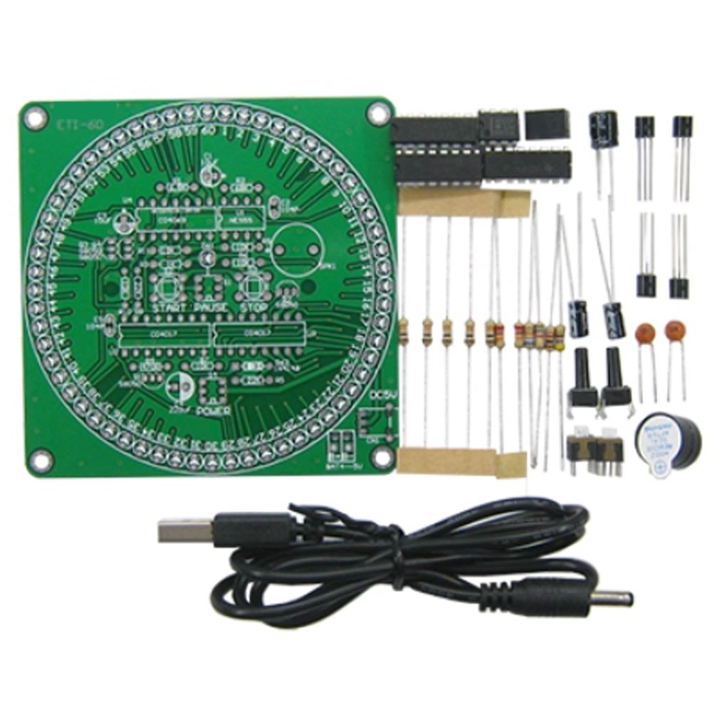 60 Second Countdown Timer DIY Kit Smart Timing Alarm Parts Electronic Kit