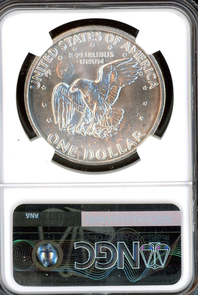1972 S EISENHOWER SILVER DOLLAR NGC MS67 MAC SPOTLESS .