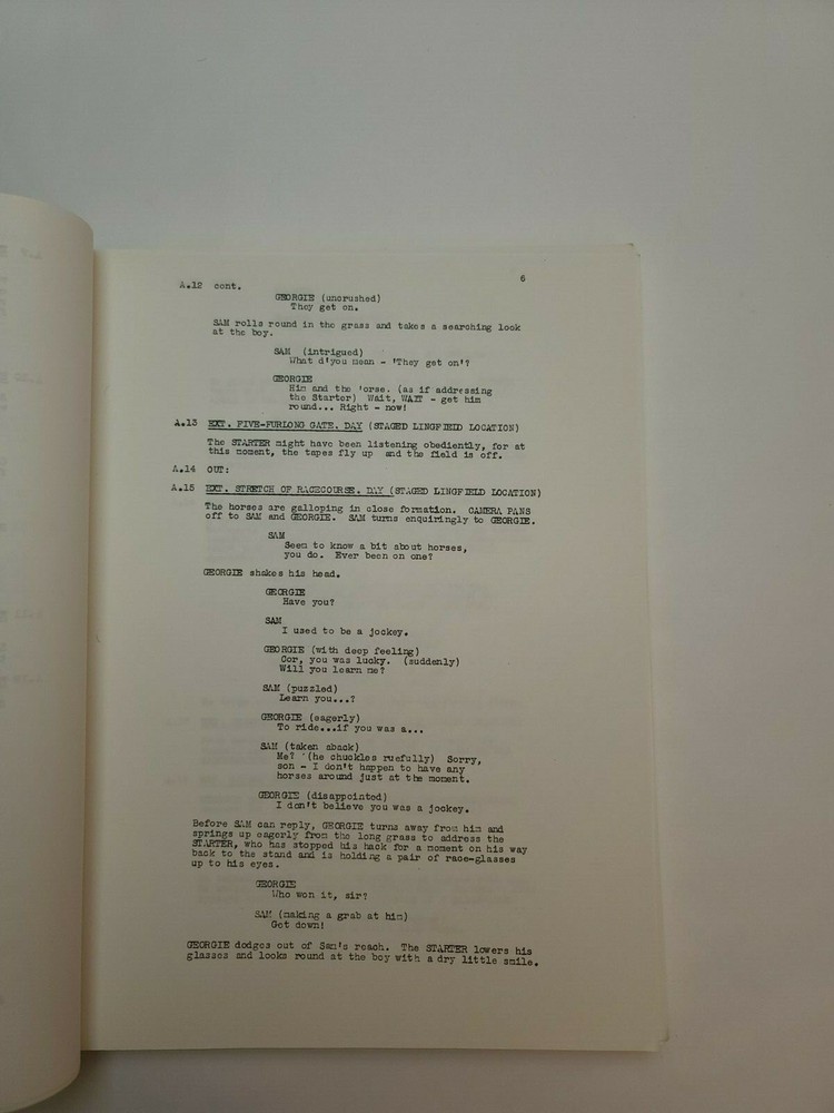 RAINBOW JERSEY / 1990's Unproduced Movie Script Screenplay