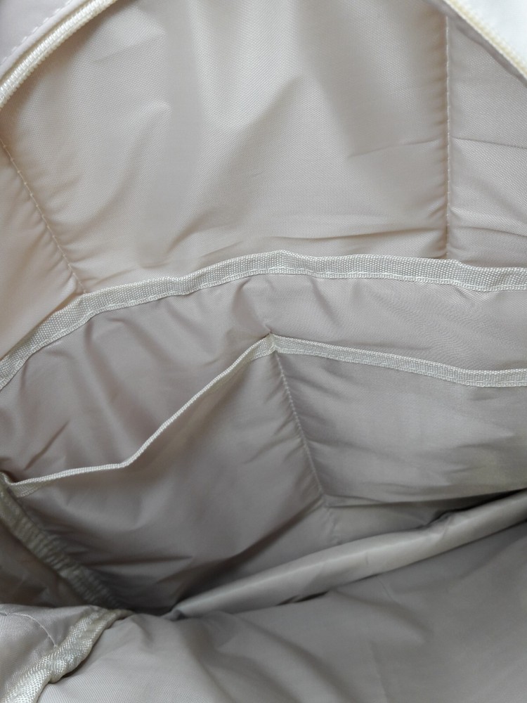 MRMI Lightweight Beige Multi Compartment Backpack w/Bear Keyring