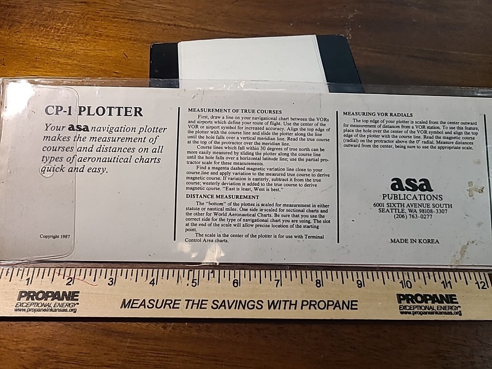 ASA CP-1 Navigation Plotter In Case