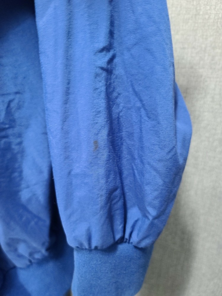 Nike Golf Mens Pullover Windbreaker Blue Long Sleeve 1/4 Button Medium B33