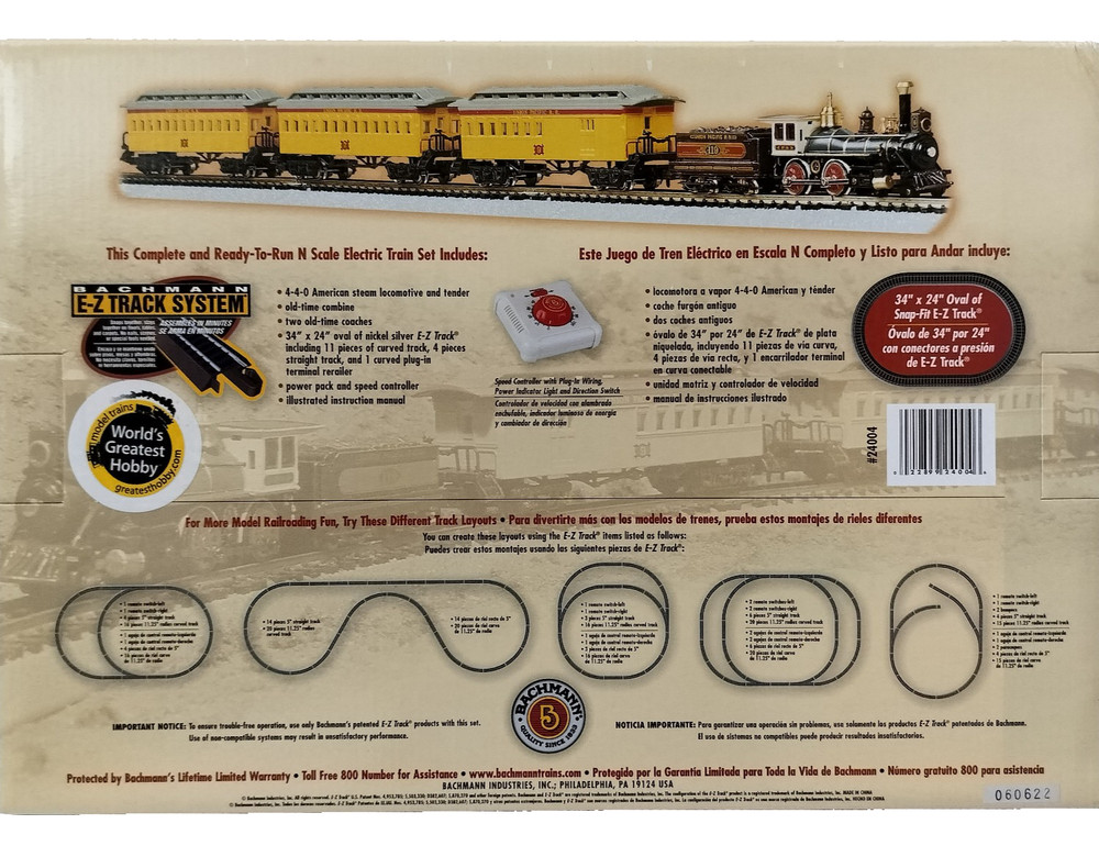 Bachmann N Scale Prairie Flyer Train Set Item 24004