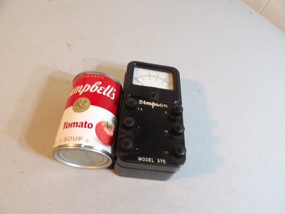 Vintage Simpson Model 375 Amp Meter ( untested )