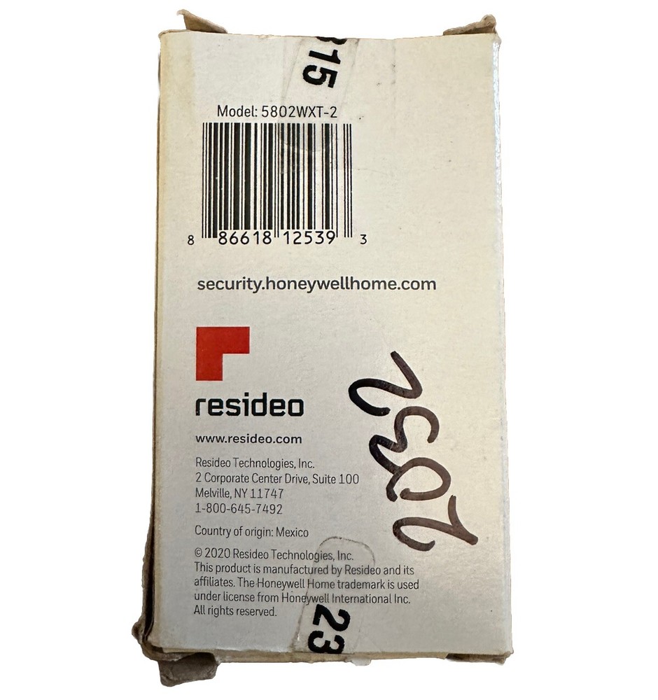 Honeywell 5802WXT-2 Two Button Wireless Panic New Open Box